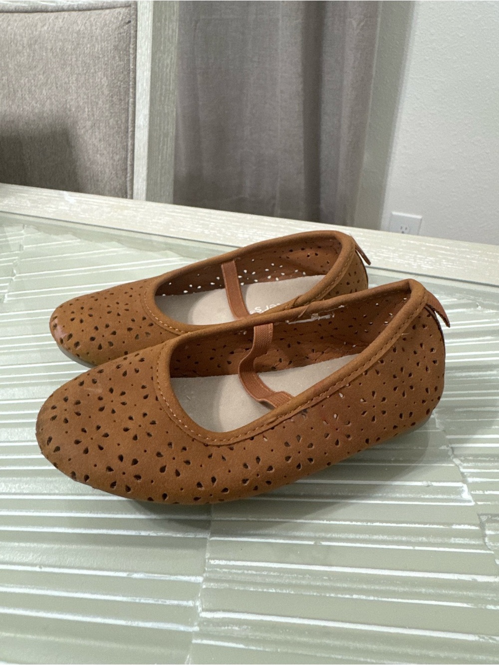 Carters Brown Perforated Flats Size 8C